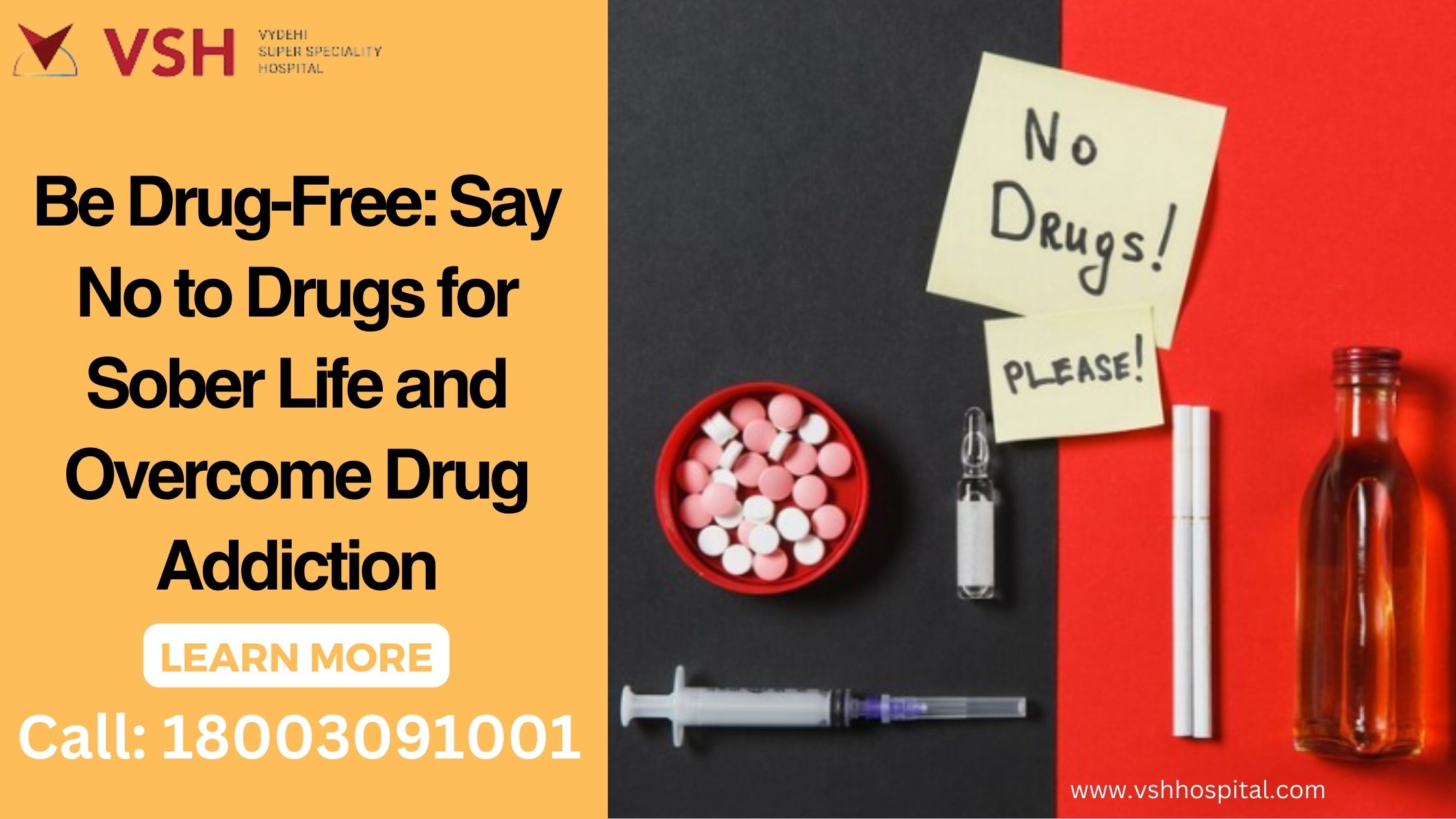 Be Drug-Free: Say No to Drugs for Sober Life | VSH Hospital